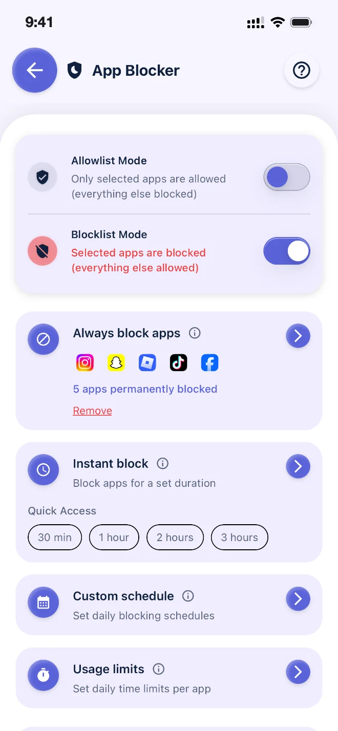 App blocker